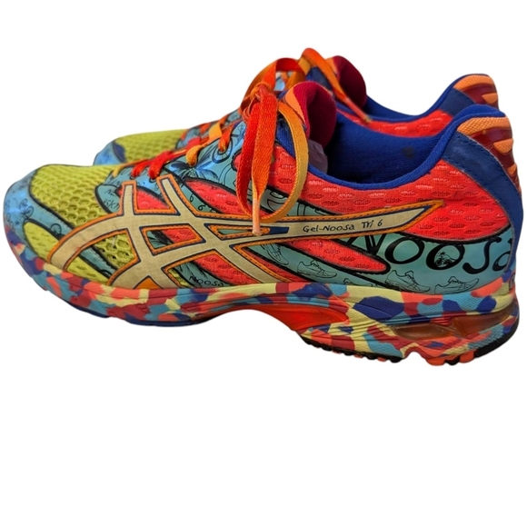 ASICS GelNoosa Tri 6 Men's Bright Colorful Trainers Streetwear 12 Rare - Picture 2 of 16